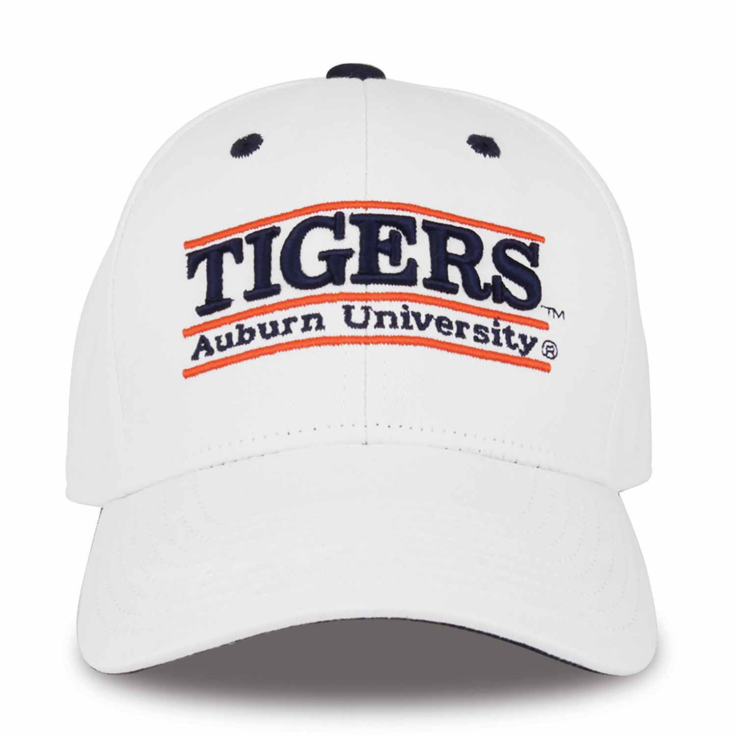 Auburn Tigers  Adult Nickname Game Bar Adjustable Hat - White