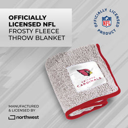 Arizona Cardinals NFL Silk Touch Sherpa Throw Blanket - Cardinal