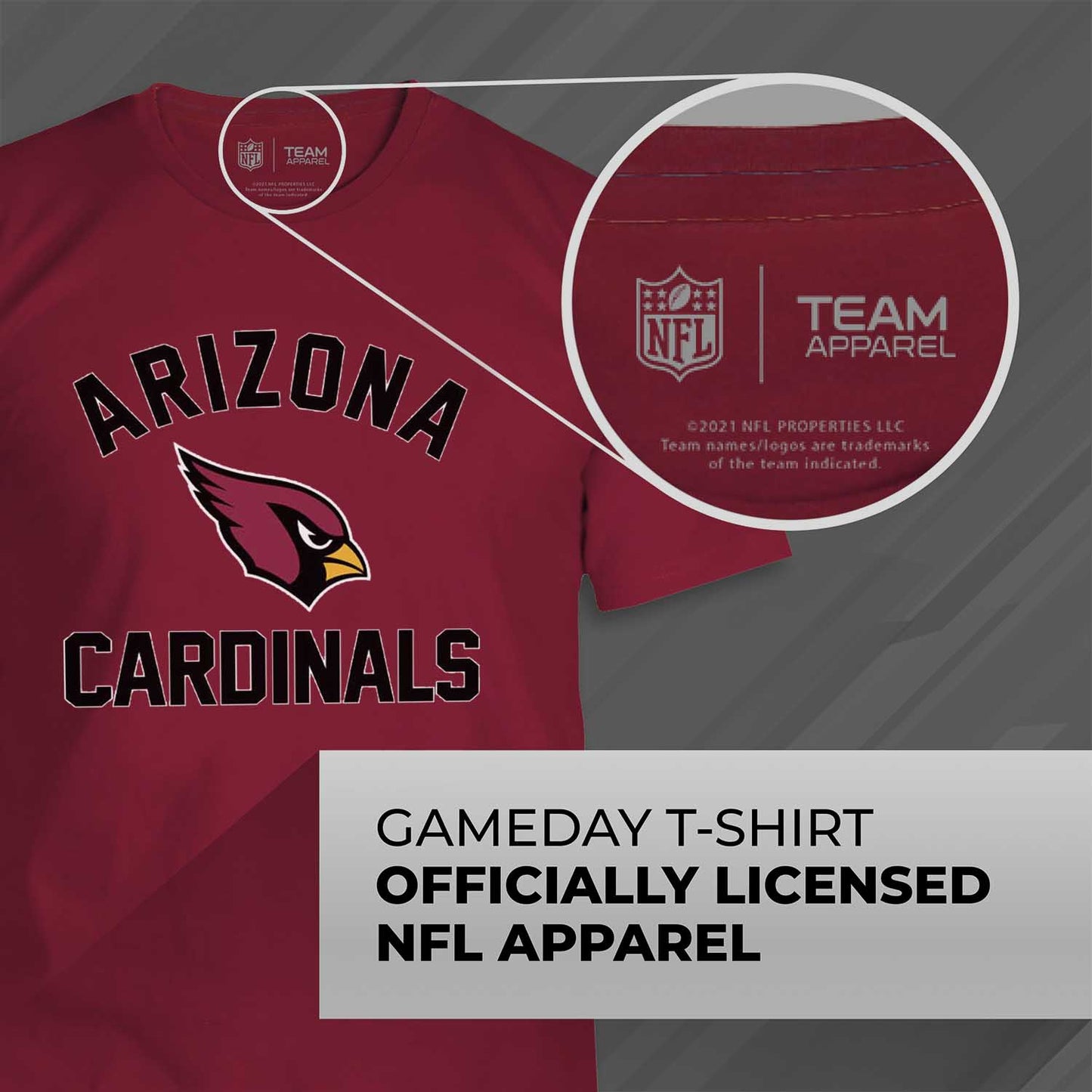 Arizona Cardinals NFL Adult Gameday T-Shirt - Cardinal