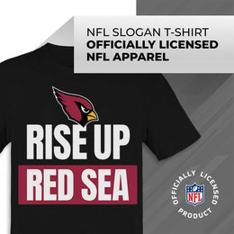 Arizona Cardinals NFL Adult Team Slogan Unisex T-Shirt - Black