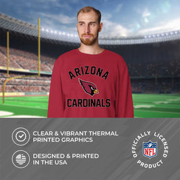 Arizona Cardinals NFL Adult Gameday Football Crewneck Sweatshirt - Cardinal
