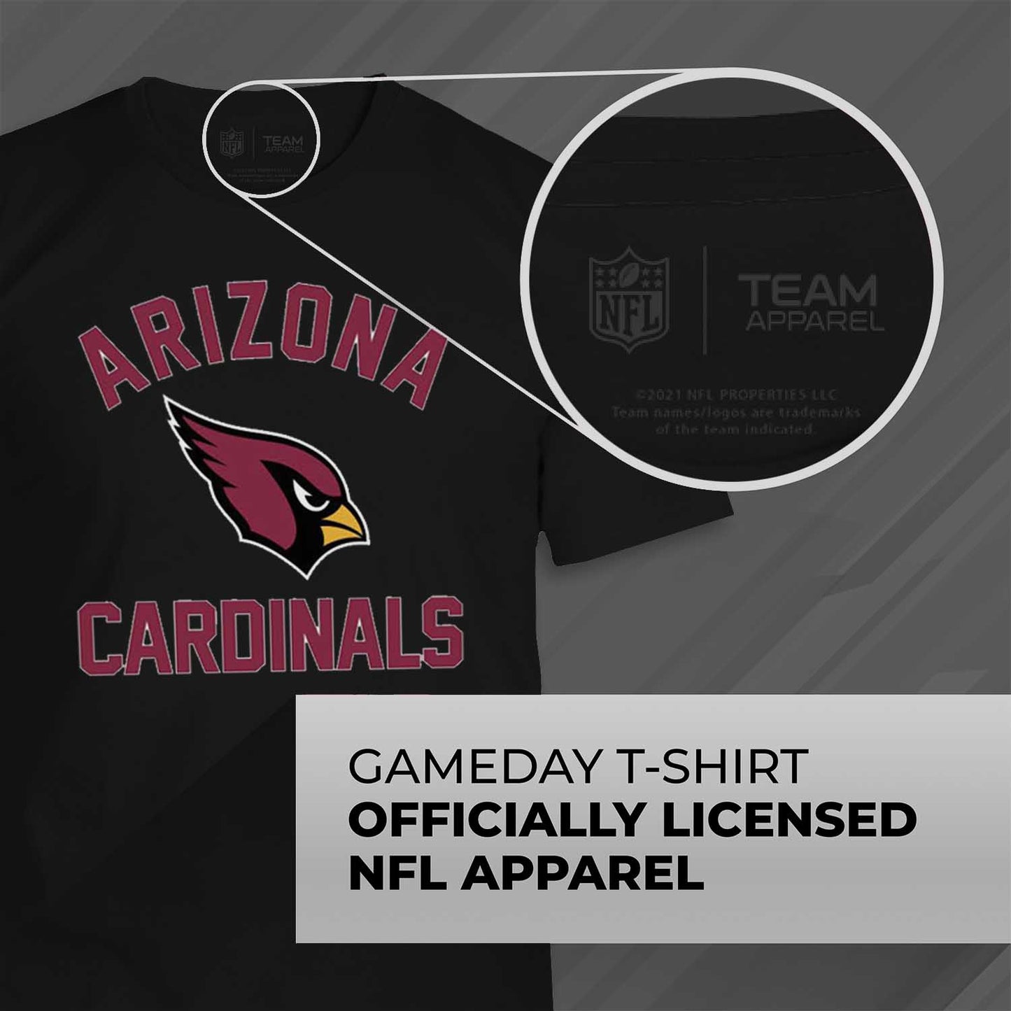 Arizona Cardinals NFL Adult Gameday T-Shirt - Black