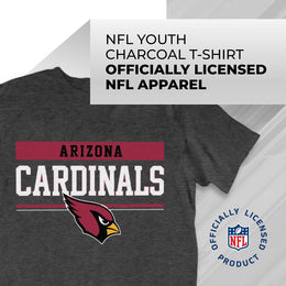 Arizona Cardinals NFL Youth Short Sleeve Charcoal T Shirt - Charcoal