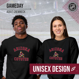 Arizona Coyotes Adult NHL Gameday Crewneck Sweatshirt - Black