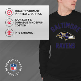 Baltimore Ravens NFL Gameday Adult Long Sleeve Shirt - Black