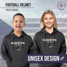 Baltimore Ravens NFL Youth Football Helmet Hood - Charcoal