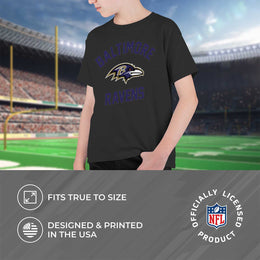Baltimore Ravens NFL Youth Gameday Football T-Shirt - Black