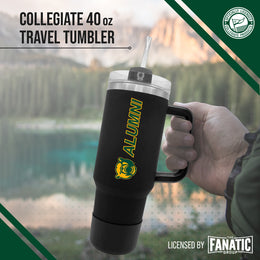 Baylor Bears Collegiate 40oz Stainless Steel Travel Tumbler with Handle for Alumni - Black