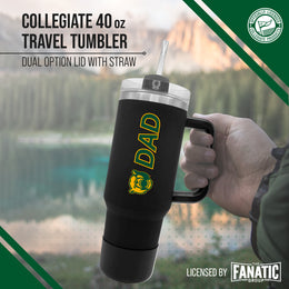 Baylor Bears Collegiate 40oz Stainless Steel Travel Tumbler with Handle for Dad - Black