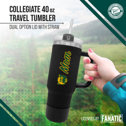 Baylor Bears Collegiate 40oz Stainless Steel Travel Tumbler with Handle for Mom - Black