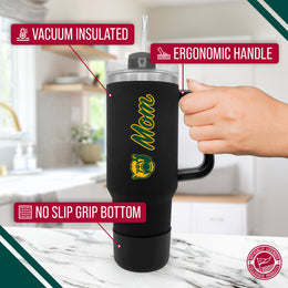 Baylor Bears Collegiate 40oz Stainless Steel Travel Tumbler with Handle for Mom - Black