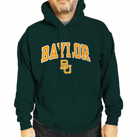 Baylor Bears NCAA Adult Tackle Twill Hooded Sweatshirt - Green
