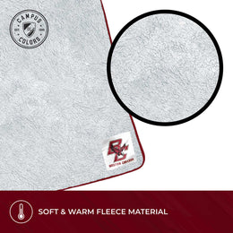 Boston College Eagles NCAA Silk Sherpa College Throw Blanket - Maroon
