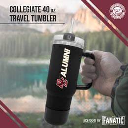Boston College Eagles Collegiate 40oz Stainless Steel Travel Tumbler with Handle for Alumni - Black