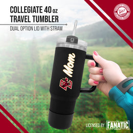Boston College Eagles Collegiate 40oz Stainless Steel Travel Tumbler with Handle for Mom - Black