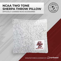 Boston College Eagles Two Tone Sherpa Throw Pillow - Team Color