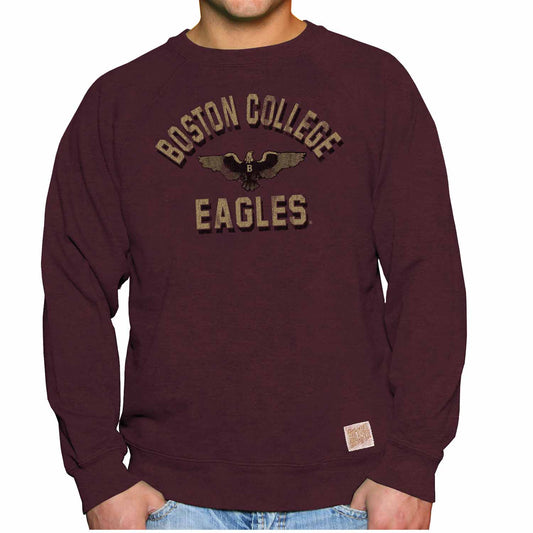 Boston College Eagles Adult University Crewneck - Maroon