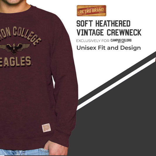 Boston College Eagles Adult University Crewneck - Maroon