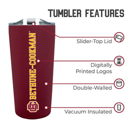Bethune-Cookman University NCAA Stainless Steel Tumbler perfect for Gameday - Maroon
