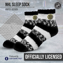 Boston  Bruins NHL Unisex Cozy Sleep Socks - Black