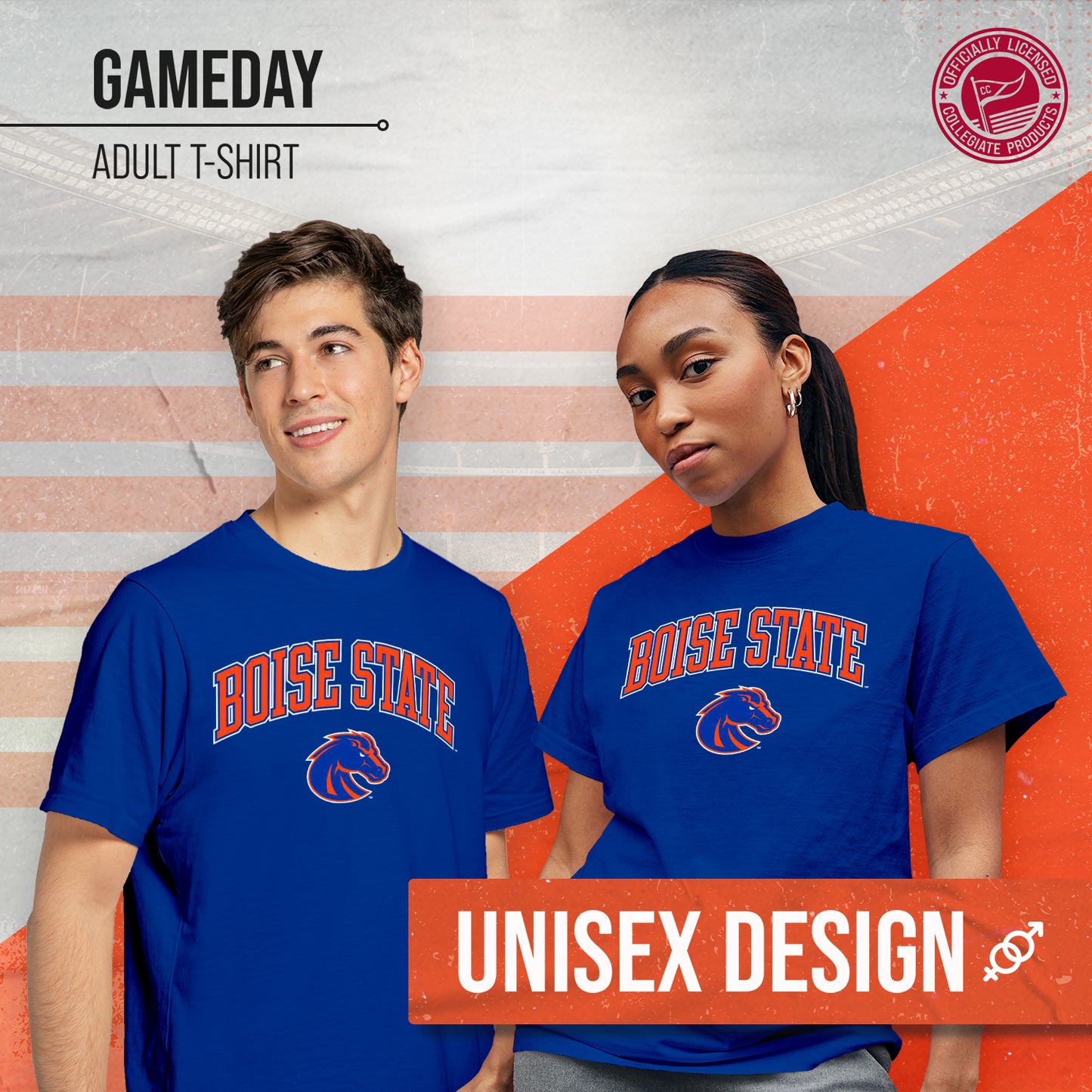 Boise State Broncos NCAA Adult Gameday Cotton T-Shirt - Royal