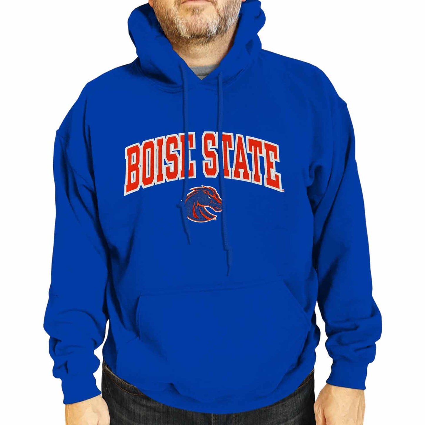 Boise State Broncos NCAA Adult Tackle Twill Hooded Sweatshirt - Royal