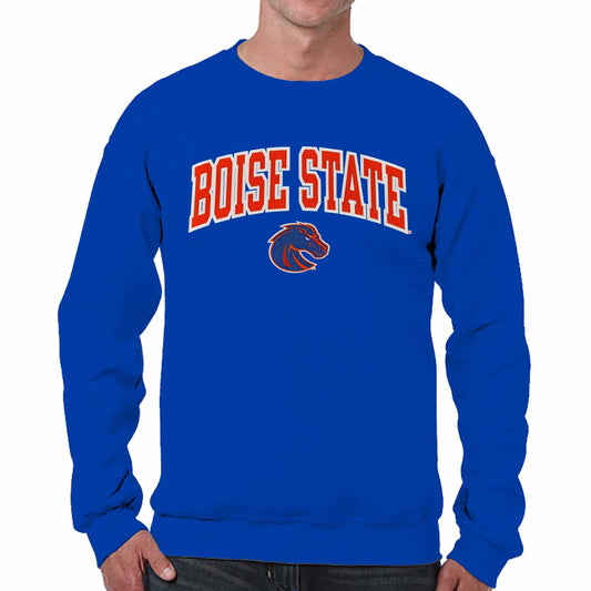 Boise State Broncos NCAA Adult Tackle Twill Crewneck Sweatshirt - Royal