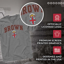 Brown Bears NCAA Adult Gameday Cotton T-Shirt - Gray