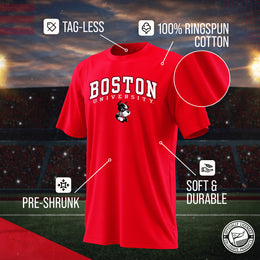 Boston Terriers NCAA Adult Gameday Cotton T-Shirt - Red