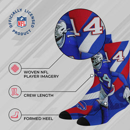 Buffalo Bills NFL Adult Player Stripe Sock - Blue #14