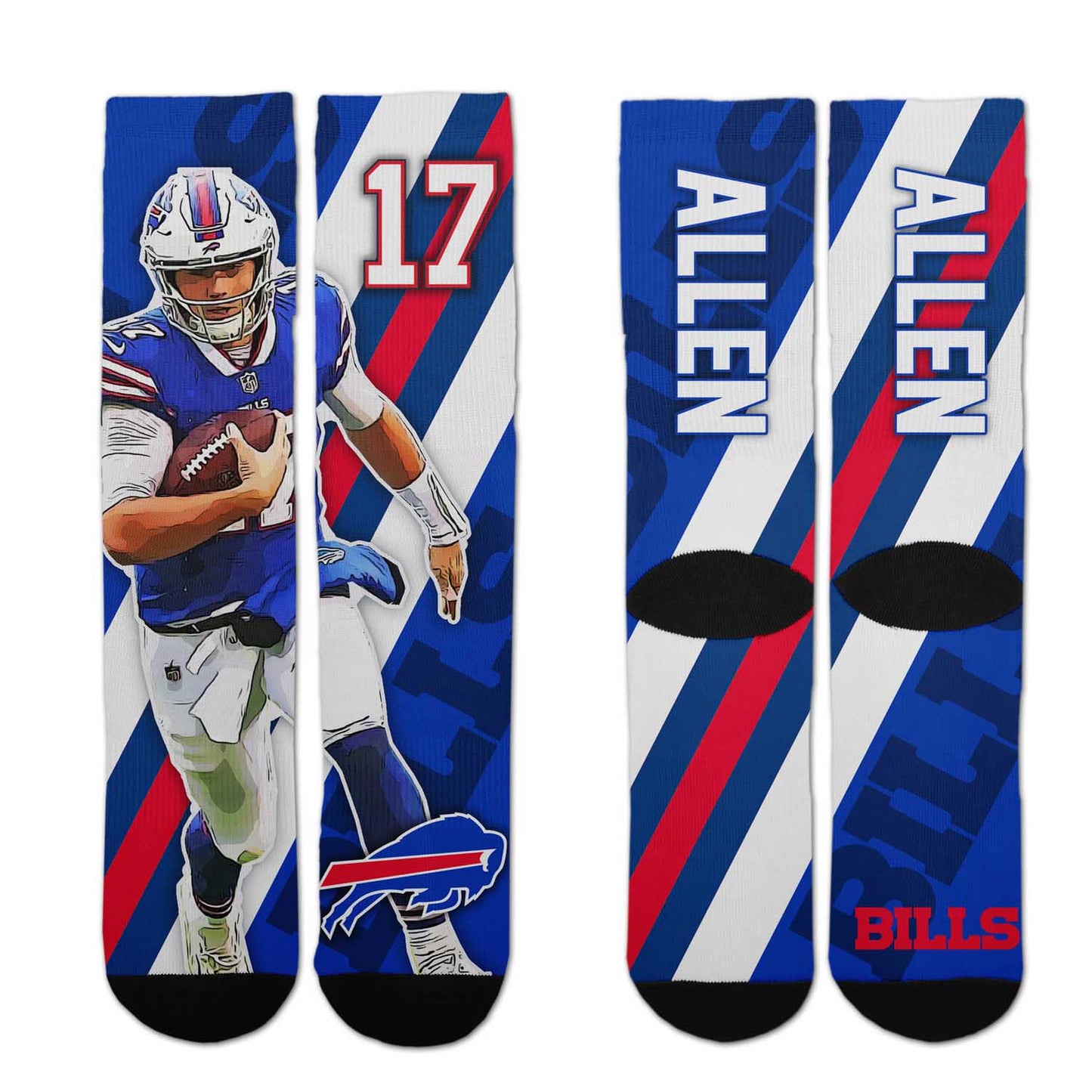 Buffalo Bills NFL Youth Player Stripe Sock - Blue