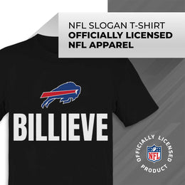 Buffalo Bills NFL Adult Team Slogan Unisex T-Shirt - Black