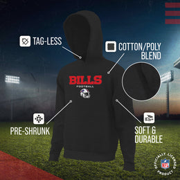 Buffalo Bills NFL Youth Football Helmet Hood - Charcoal