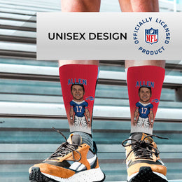 Buffalo Bills FBF NFL V Curve Socks - Red