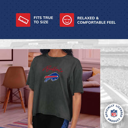 Buffalo Bills NFL Women's Crop Top - Black