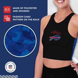 Buffalo Bills NFL Women's Sports Bra Activewear - Black