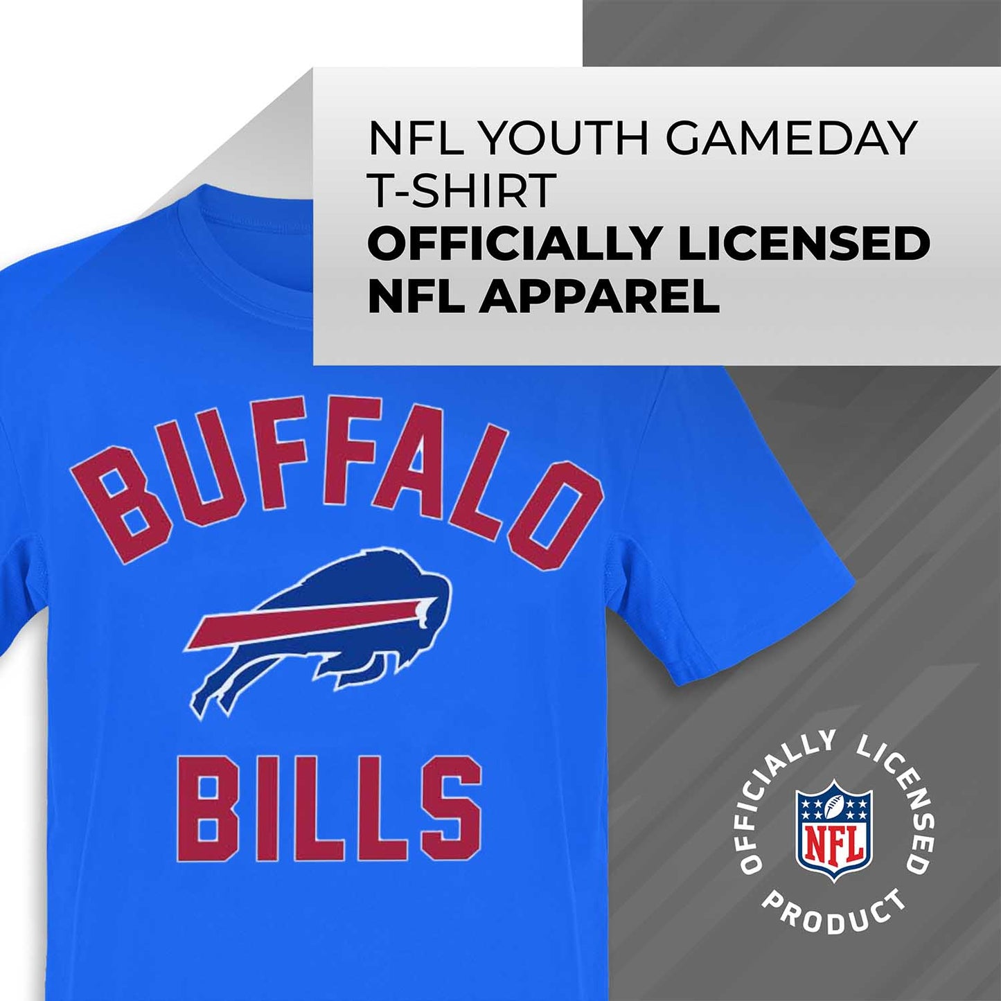 Buffalo Bills NFL Youth Gameday Football T-Shirt - Royal