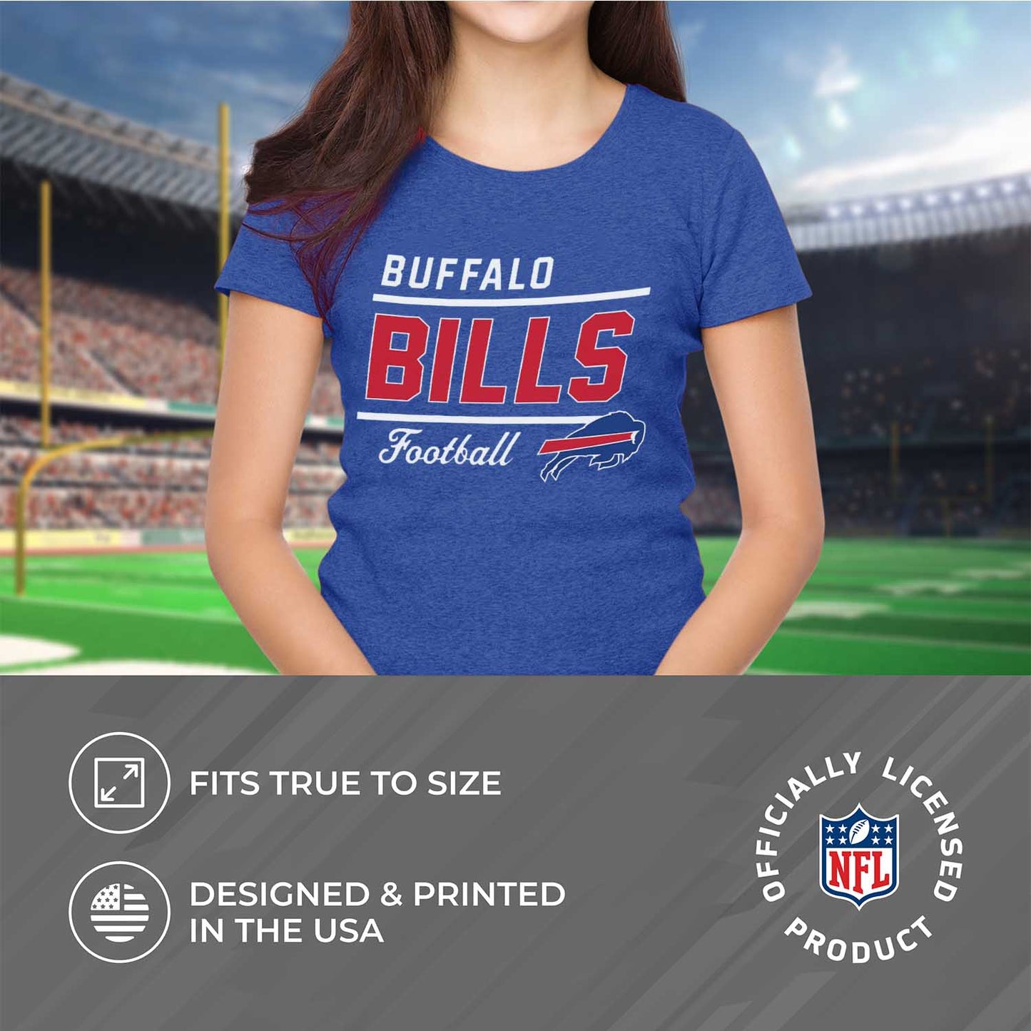 Buffalo Bills NFL Gameday Women's Relaxed Fit T-shirt - Royal