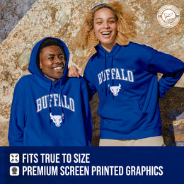 Buffalo Bulls Adult Arch & Logo Soft Style Gameday Hooded Sweatshirt - Royal