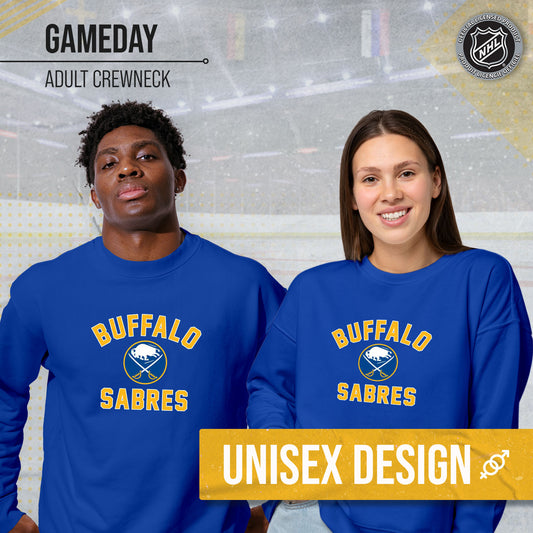 Buffalo Sabres Adult NHL Gameday Crewneck Sweatshirt - Royal