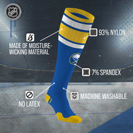 Buffalo Sabres NHL Adult Knee High-Performance Socks - Royal