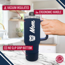 Butler Bulldogs Collegiate 40oz Stainless Steel Travel Tumbler with Handle for Mom - Navy
