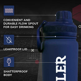 Butler Bulldogs NCAA Stainless Steel Water Bottle - Navy