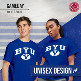 BYU Cougars NCAA Adult Gameday Cotton T-Shirt - Navy