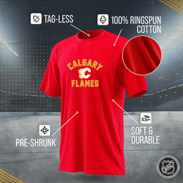 Calgary Flames NHL Adult Game Day Unisex T-Shirt - Red