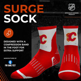 Calgary Flames NHL Youth Surge Socks - Red