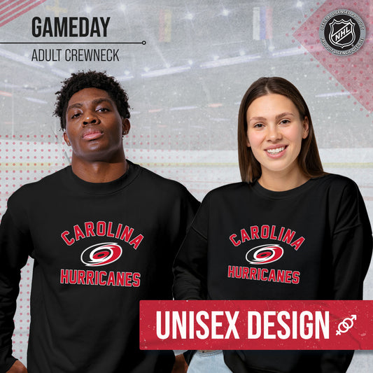 Carolina Hurricanes Adult NHL Gameday Crewneck Sweatshirt - Black