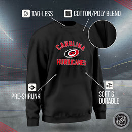 Carolina Hurricanes Adult NHL Gameday Crewneck Sweatshirt - Black
