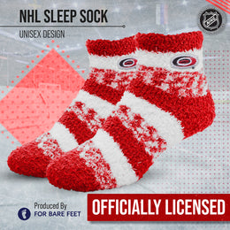 Carolina Hurricanes NHL Unisex Cozy Sleep Socks - Red