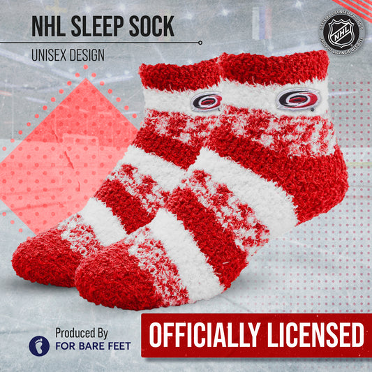 Carolina Hurricanes NHL Unisex Cozy Sleep Socks - Red